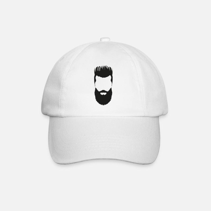 Hipster - Baseballkappe - Weiß/Weiß