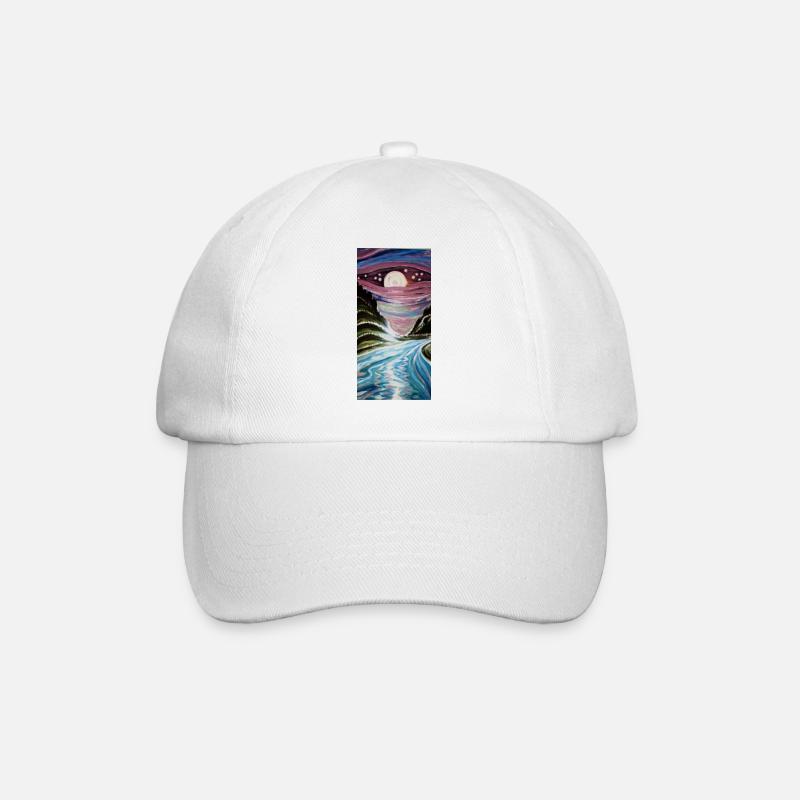 Rivière au clair de lune - Casquette classique - blanc/blanc