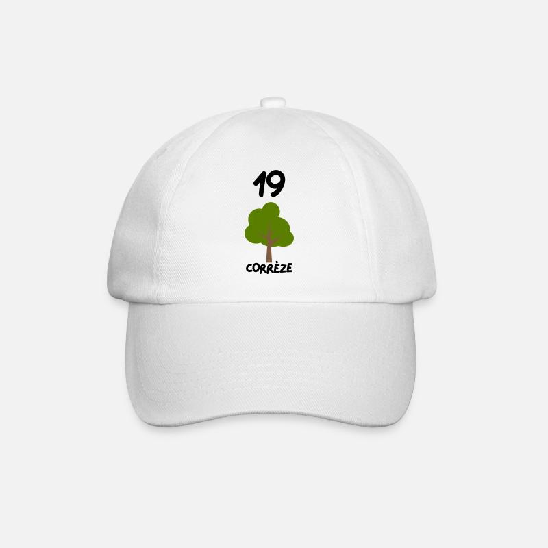 19 Corrèze Arbre - Casquette classique - blanc/blanc
