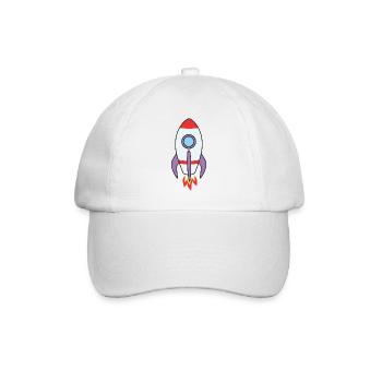 rocket - Baseball Cap - white/white - Front