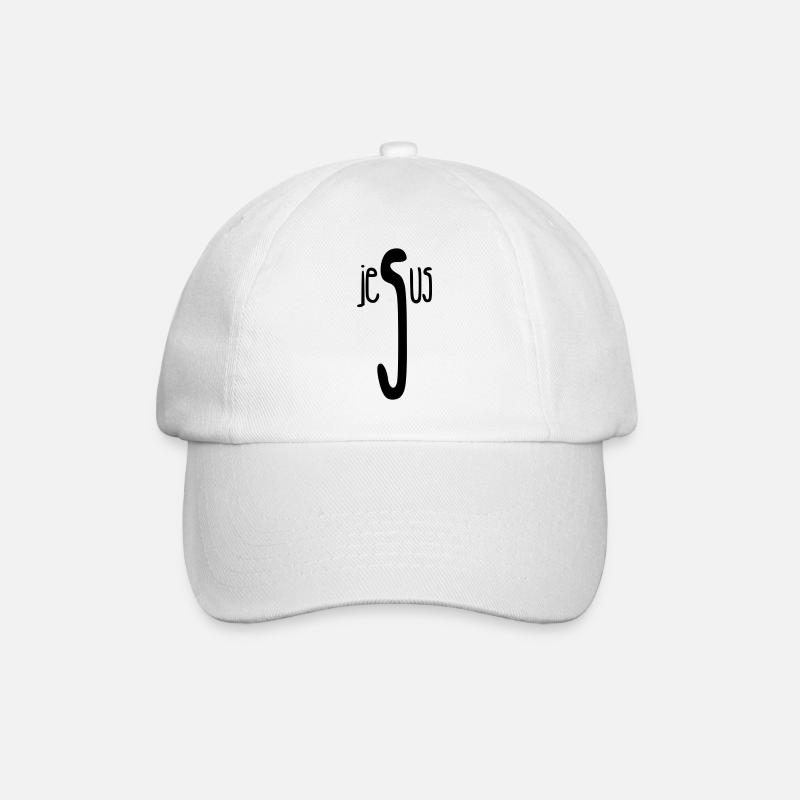 Jesus / Christianity / Catholic - Baseball Cap - white/white