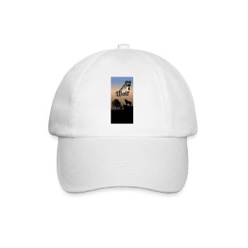 Vivez comme un loup - Casquette classique - blanc/blanc - Devant