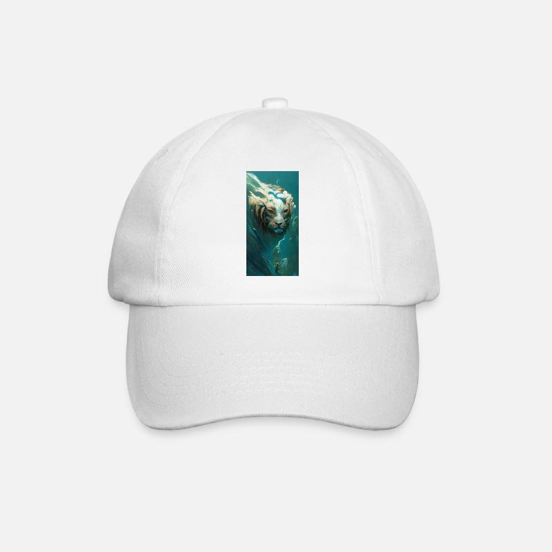 Wassertiger - Baseballkappe - Weiß/Weiß