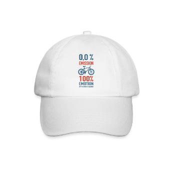 0% d’émission 100% Emotion Bike Bike - Casquette classique - blanc/blanc - Devant