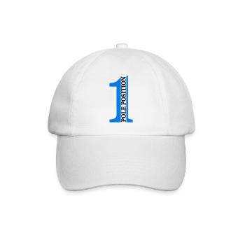 Pole position - Baseball Cap - white/white - Front
