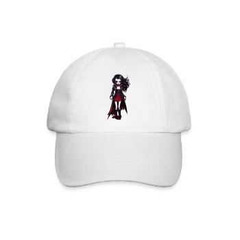 Vampire / Dracula / Suceur de sang / Halloween / Mythe - Casquette classique - blanc/blanc - Devant