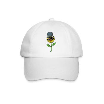 Sunflower Sunglasses Meme Alps Mountains - Baseball Cap - white/white - Front