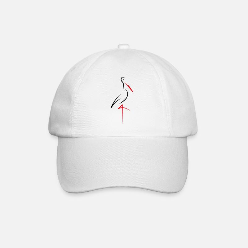 Cigogne - Casquette classique - blanc/blanc