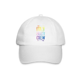 Dicton de l’équipe de fête en Italie - Casquette classique - blanc/blanc - Devant