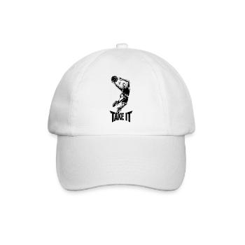 BASKETBALL, TAKE IT - Baseball Cap - white/white - Front