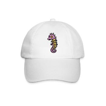 Seahorse Halloween Animal - Baseball Cap - white/white - Front