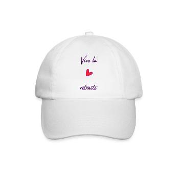 RETIREMENT. COLLEAGUE. RETIREMENT. RETIRED. RETIREMENT. - Baseball Cap - white/white - Front