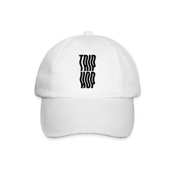 Trip Hop Geometrisches Strichkunst-Design - Baseballkappe - Weiß/Weiß - Vorne