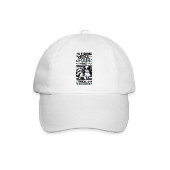 Fishing and Japan Chin - Baseball Cap - white/white - Front