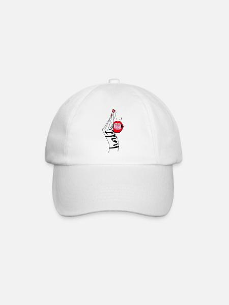 Shut up - Baseball Cap - white/white