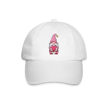 Valentine Gnomes - Baseballkappe - Weiß/Weiß - Vorne