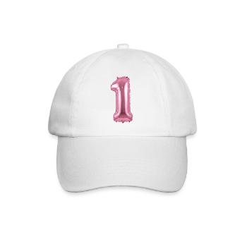 T-shirt d’anniversaire, ballon de premier anniversaire - Casquette classique - blanc/blanc - Devant