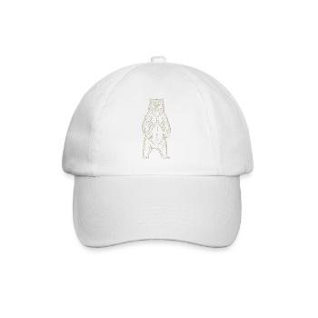 Silhouette d’ours minimaliste Freedom Nationalpa - Casquette classique - blanc/blanc - Devant