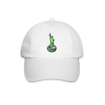 Statue of Liberty with M4 carbine - Baseball Cap - white/white - Front