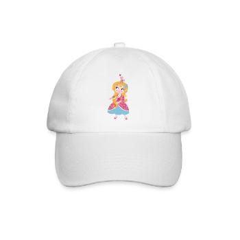 Süße Prinzessin  - Baseballkappe - Weiß/Weiß - Vorne