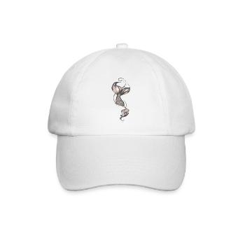 Queue de sirène florale vintage - Casquette classique - blanc/blanc - Devant