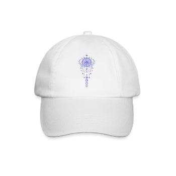 Spiritualité Géométrie Sacrée Fleur de Lotus Zen - Casquette classique - blanc/blanc - Devant