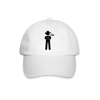 Le fier hippie campagnard - Casquette classique - blanc/blanc - Devant