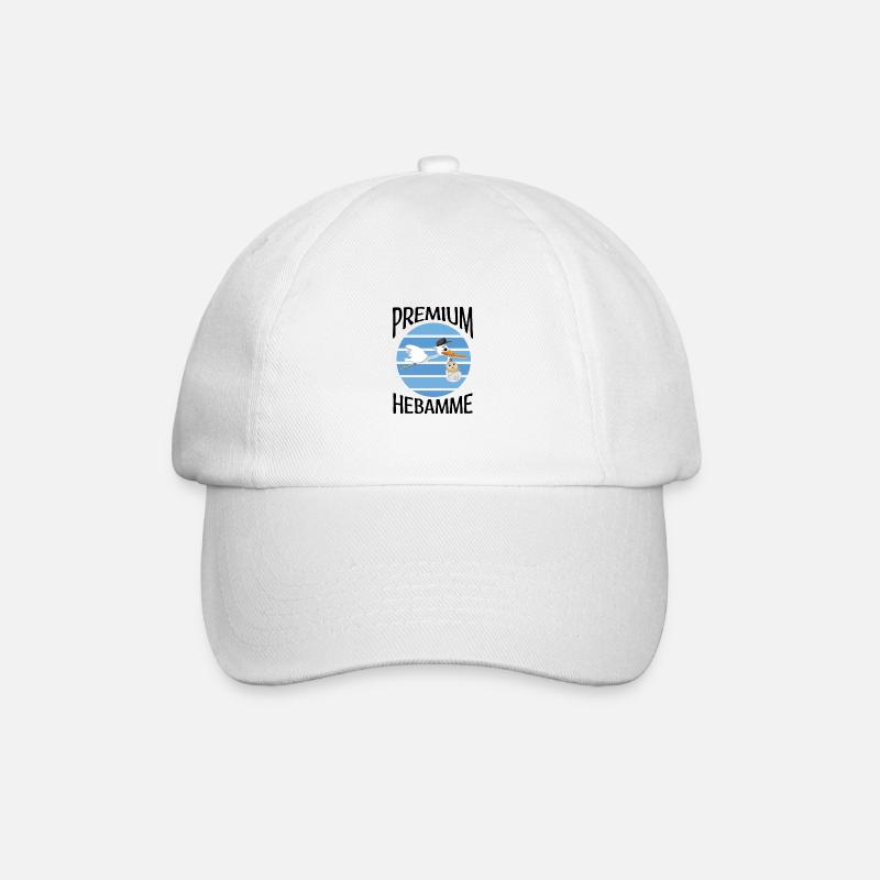 Hebammen - Baseballkappe - Weiß/Weiß