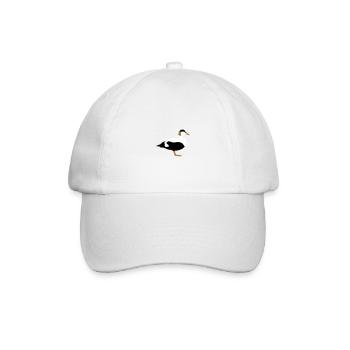 common eider - Baseball Cap - white/white - Front