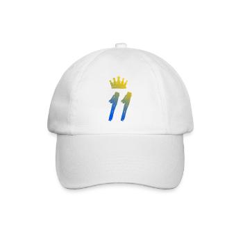 11 Couronne numérique - Casquette classique - blanc/blanc - Devant
