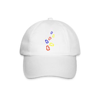 Climbing Equipment Colorful Carabiner - Baseball Cap - white/white - Front