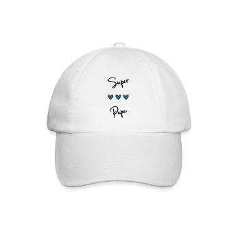 HAPPY DADDY'S DAY. DAD. FATHER'S DAY. HAPPY BIRTHDAY - Baseball Cap - white/white - Front