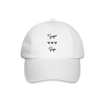 FÊTE DES PÈRES.BONNE FÊTE PAPA. PAPA. BONNE FÊTE - Casquette classique - blanc/blanc - Devant