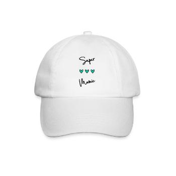 SUPER MAMIE. MAMIE. FÊTE DES MÈRES. BONNE FÊTE - Casquette classique - blanc/blanc - Devant