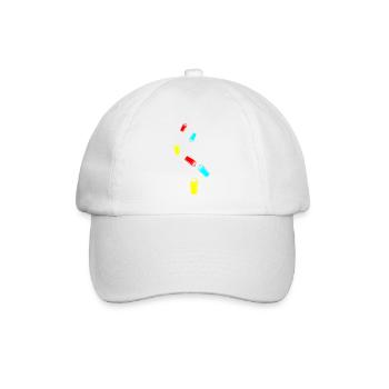 Icône du café - Casquette classique - blanc/blanc - Devant