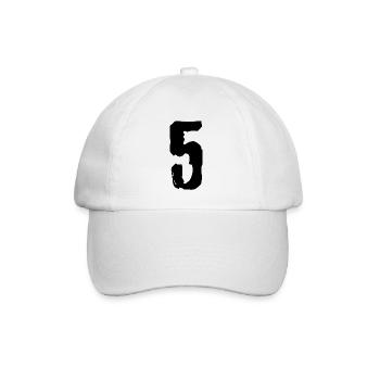 Maillot numéro 5 - Casquette classique - blanc/blanc - Devant