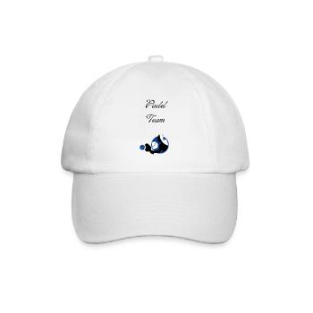 Padel Team - Baseball Cap - white/white - Front