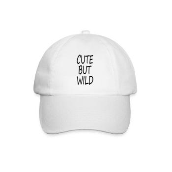 CUTE BUT WILD - Baseballkappe - Weiß/Weiß - Vorne