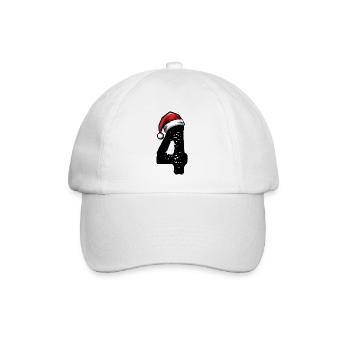 4 Numéro de Noël - Casquette classique - blanc/blanc - Devant
