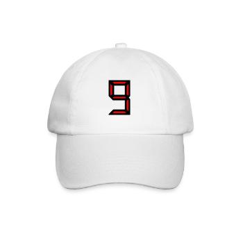 9 YEARS. 9th ANNIVERSARY. BIRTHDAY 9 YEARS. 9 - Baseball Cap - white/white - Front