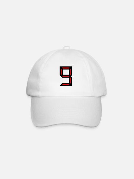 9 JAHRE. 9. JAHRESTAG. GEBURTSTAG 9 JAHRE. 9 - Baseballkappe - Weiß/Weiß