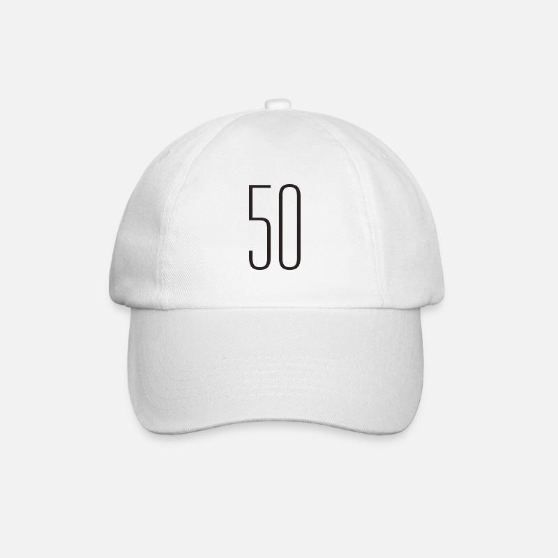50 - Casquette classique - blanc/blanc