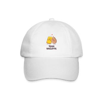 saison Raclette humour fromage patate - Casquette classique - blanc/blanc - Devant