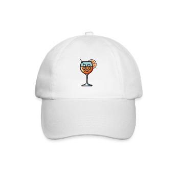 Aperölchen Spritz Cocktail - Casquette classique - blanc/blanc - Devant