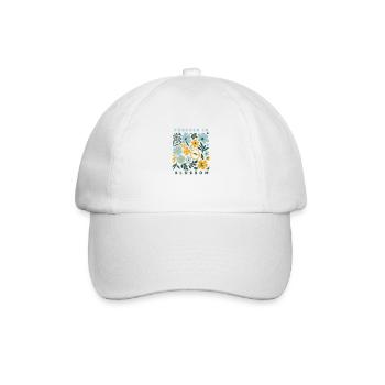 Forever in blossom - Floral print - Baseball Cap - white/white - Front