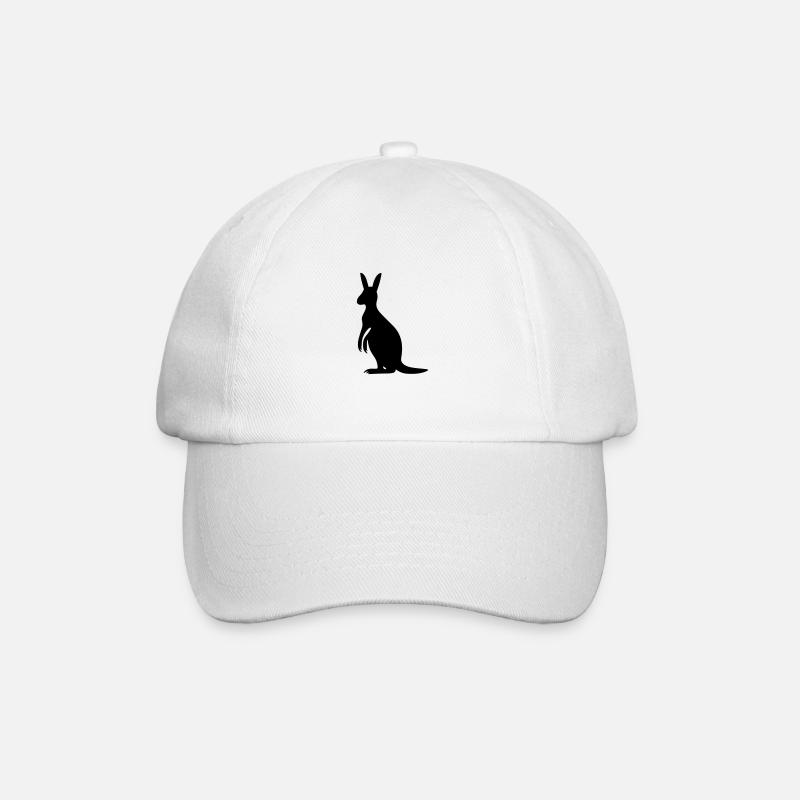 Känguru - Baseballkappe - Weiß/Weiß