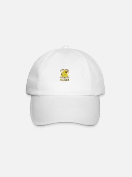 Ente - Baseballkappe - Weiß/Weiß