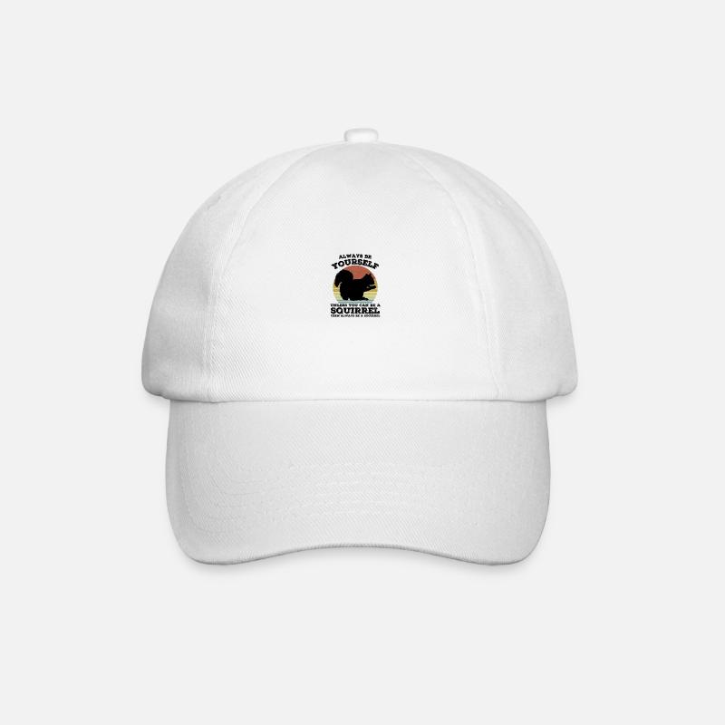 Eichhörnchen - Baseballkappe - Weiß/Weiß