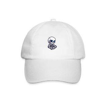 Squelette Halloween - Casquette classique - blanc/blanc - Devant