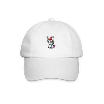 Unicorn Christmas - Baseball Cap - white/white - Front